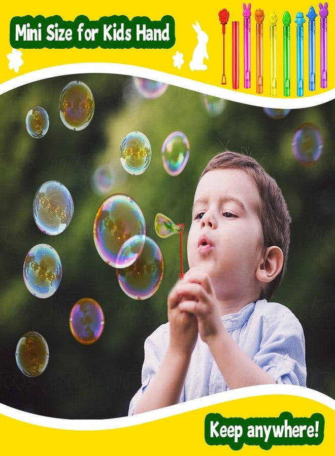 VKTEN 32Pcs Easter-Themed Mini Bubble Wands Assortment 8 Colors 8 Styles Bubble Party Favors for Kids,Easter Basket Stuffers Essentials - Image 4